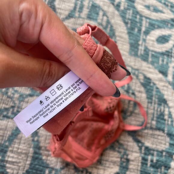 Adore Me Pink Lace Bralette - Size 34A - Picture 7 of 8